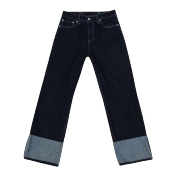 AG Adriano Goldschmied Jeans Dark Wash The Rhett High Waisted Crop Straight 25R - Picture 2 of 13